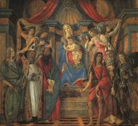 Botticelli, Sandro - San Barnaba Altarpiece (Madonna Enthroned with Saints)